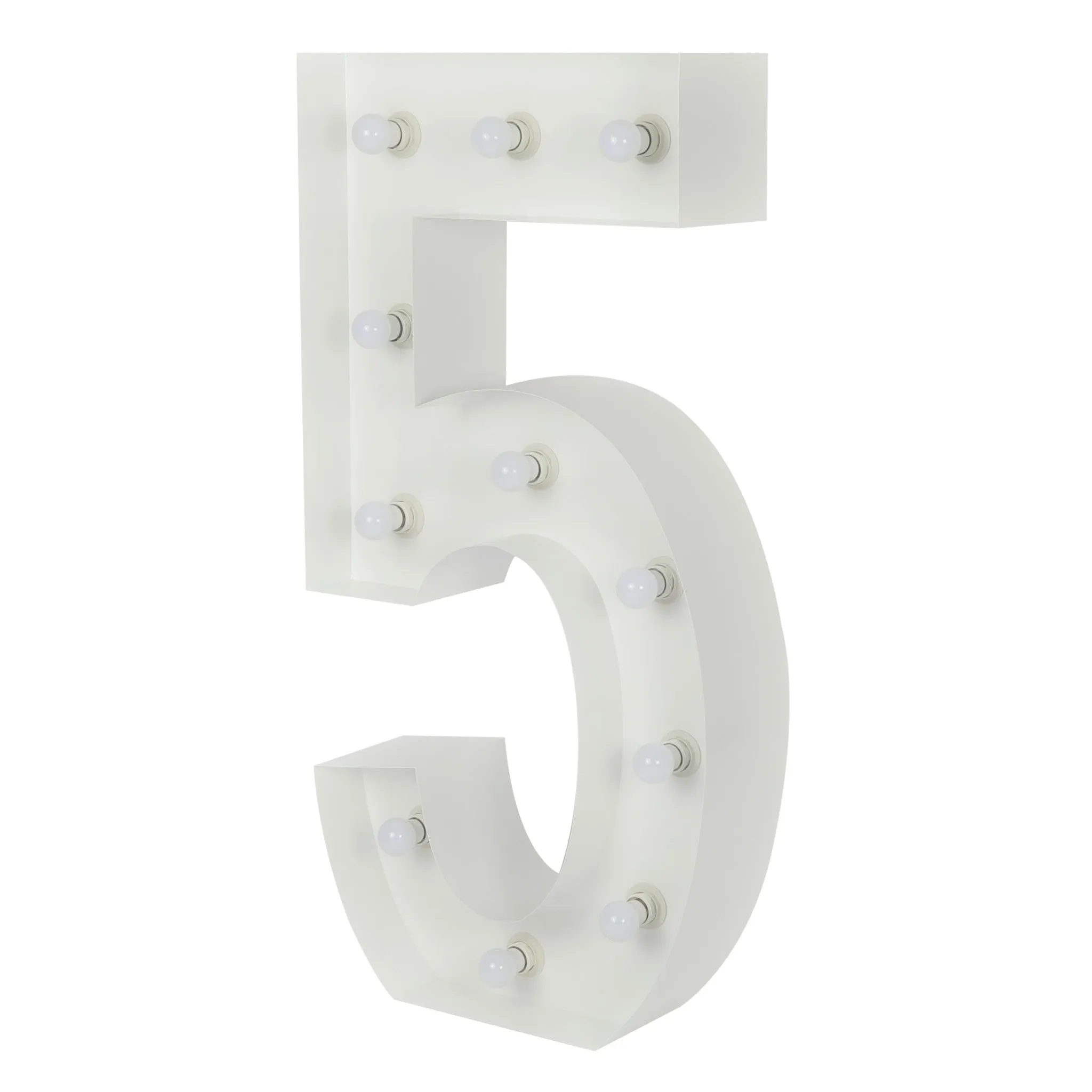 Large 4ft Tall LED Marquee Number - 5