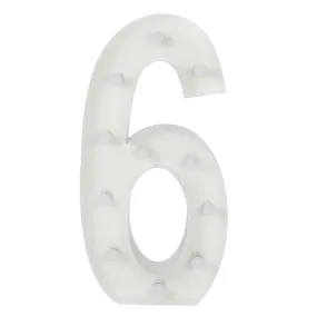 Large 4ft Tall LED Marquee Number - 6