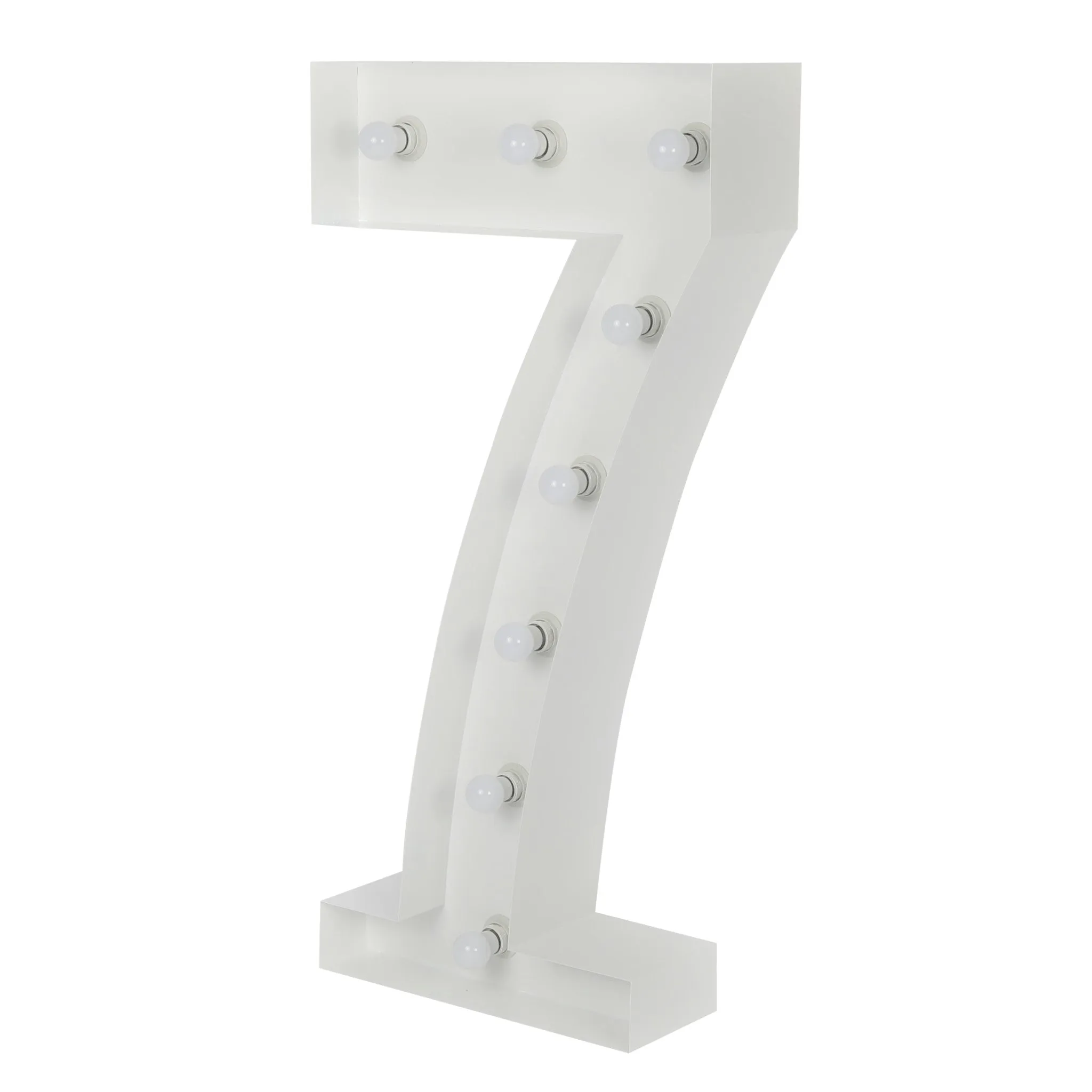 Large 4ft Tall LED Marquee Number - 7