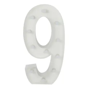 Large 4ft Tall LED Marquee Number - 9