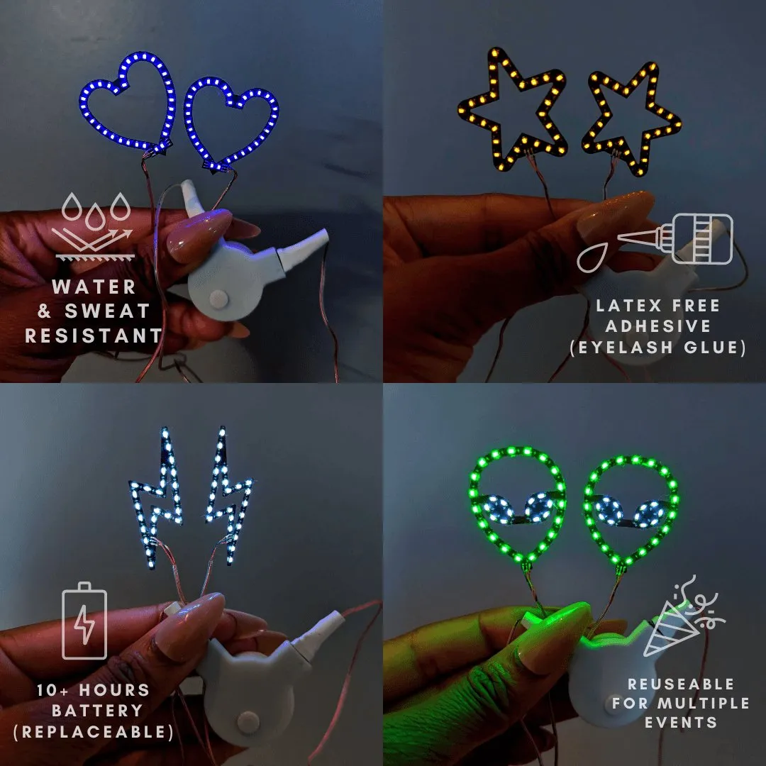 LED Face Stickers [1 Set]