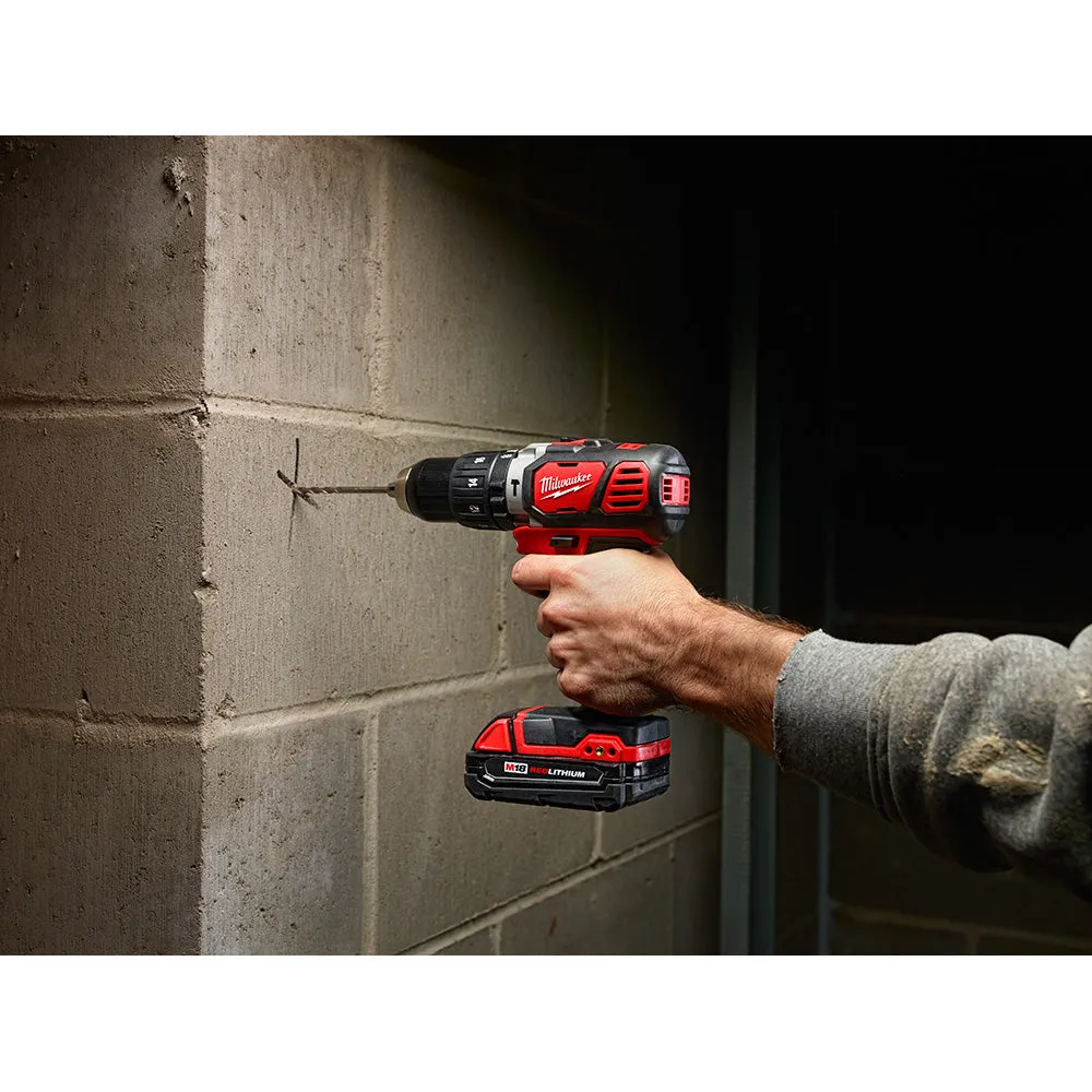 Milwaukee 2695-24 M18 Cordless Combo Compact Hammer Drill/Hackzall/1/4 Hex Impact Driver/Work Light/Charger/2 Battery