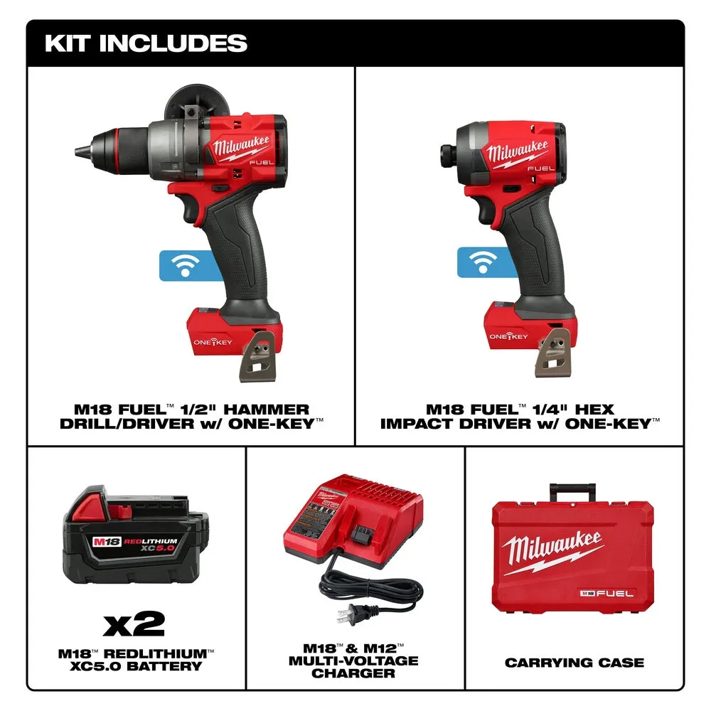 Milwaukee 3696-22 M18 FUEL  2-Tool Combo Kit w/ ONE-KEY