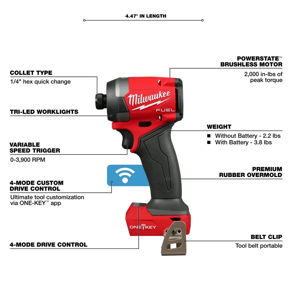 Milwaukee 3696-22 M18 FUEL  2-Tool Combo Kit w/ ONE-KEY