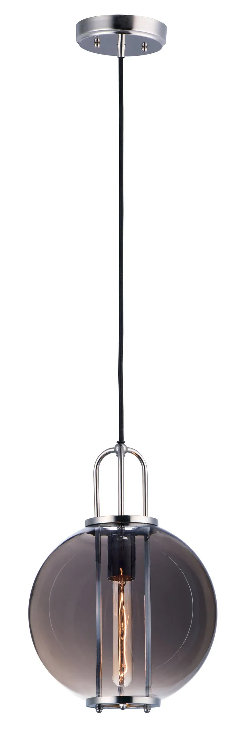 Minaret 10.5" Single Light Pendant in Polished Nickel