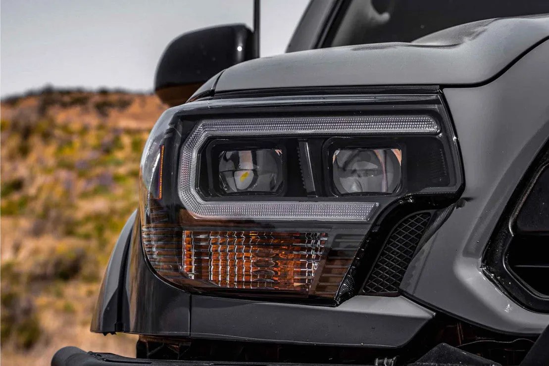 Morimoto XB Hybrid LED Amber DRL Headlights For Tacoma (2012-2015)