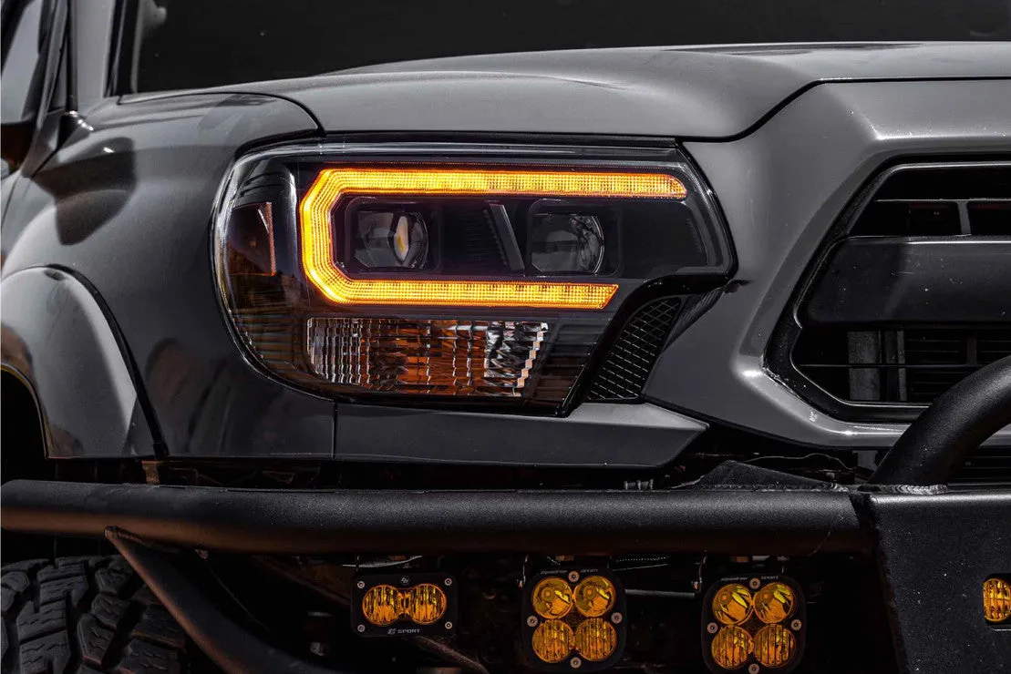 Morimoto XB Hybrid LED Amber DRL Headlights For Tacoma (2012-2015)