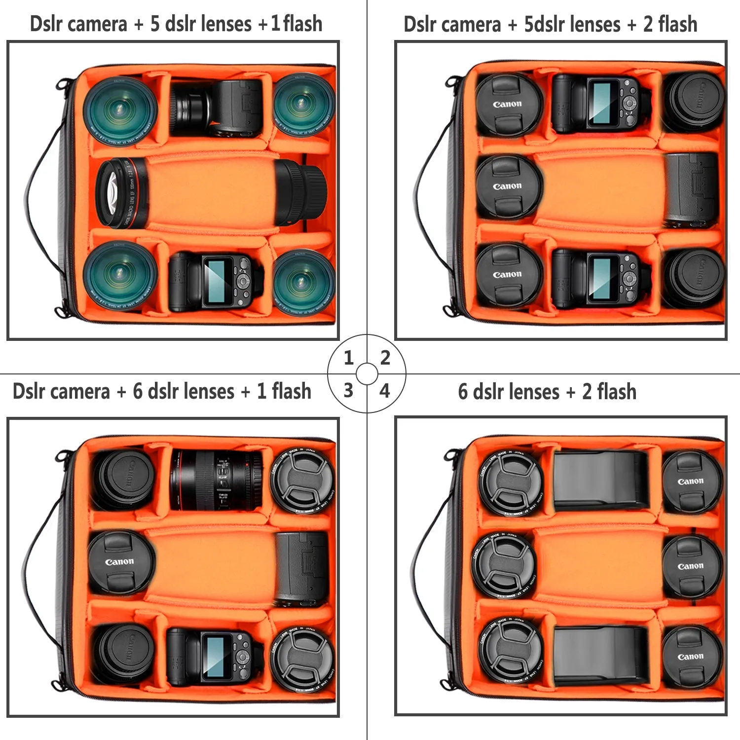 NEEWER 11.02”×6.29”× 11.02” Camera Carrying Case