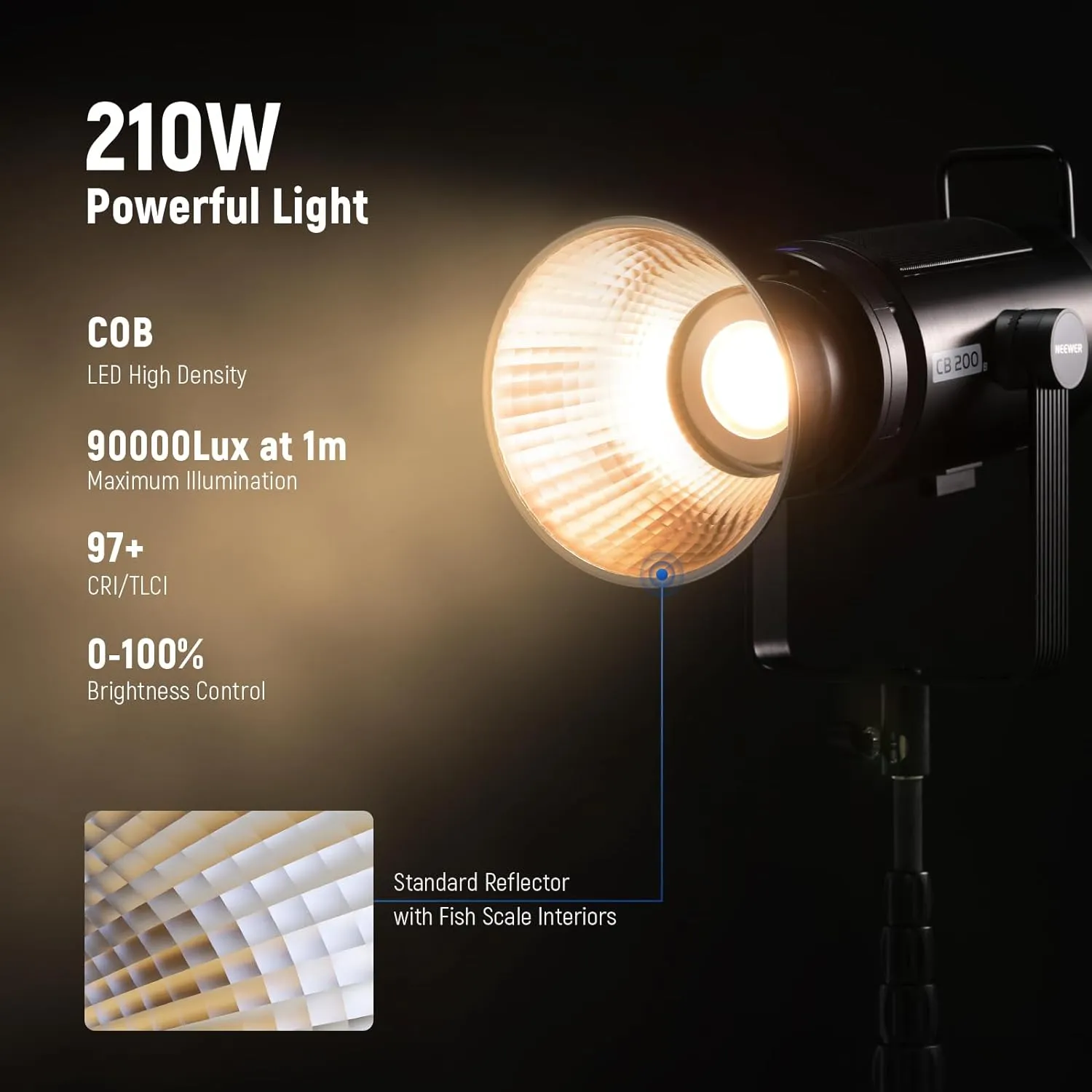 NEEWER CB200B 210W Bi-Color LED Video Light