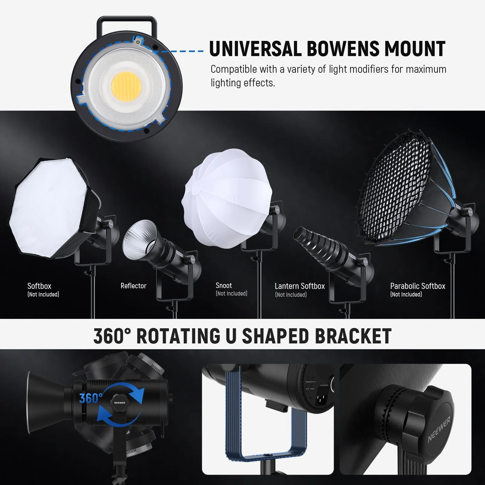 NEEWER CB200B 210W Bi-Color LED Video Light