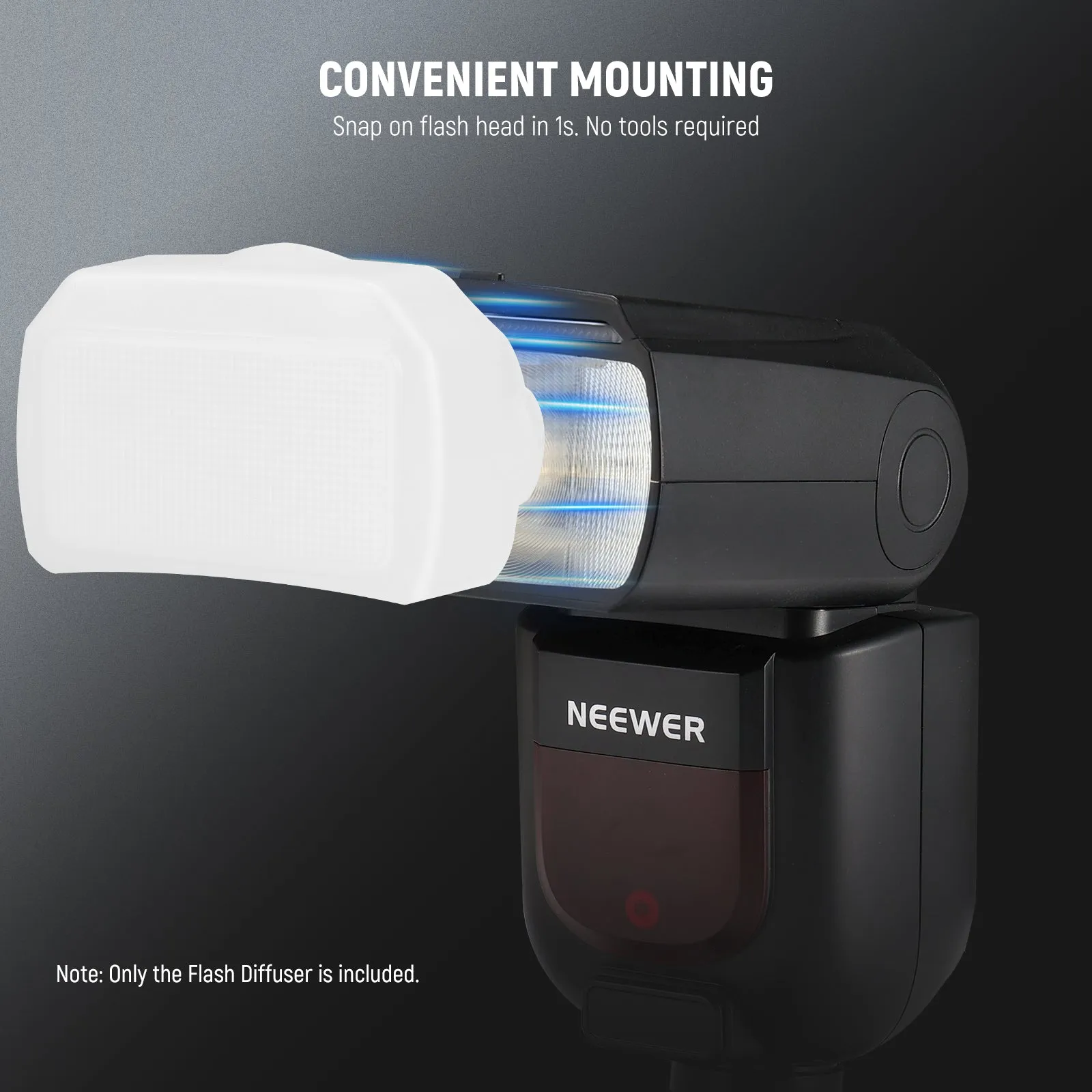 NEEWER FA002 Flash Diffuser for Square Head Speedlite Flash