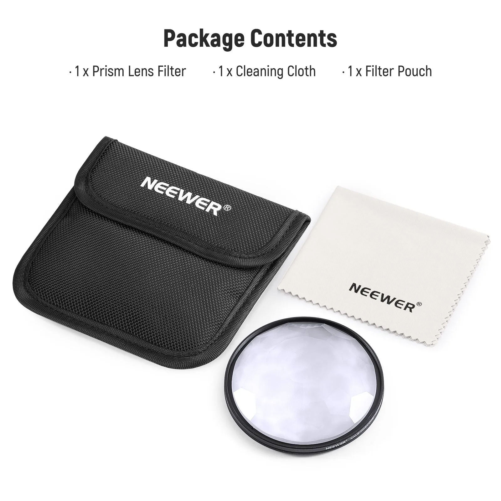 NEEWER FL-E1 Kaleidoscope Prism Lens Filter