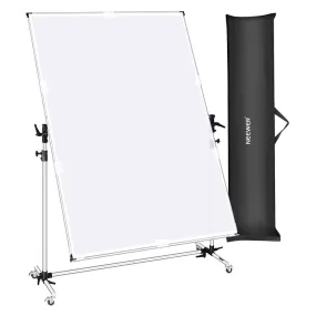 Neewer Medium Overhead Fold Away Diffuser Frame & Wheel Stands (140cm x 200cm)