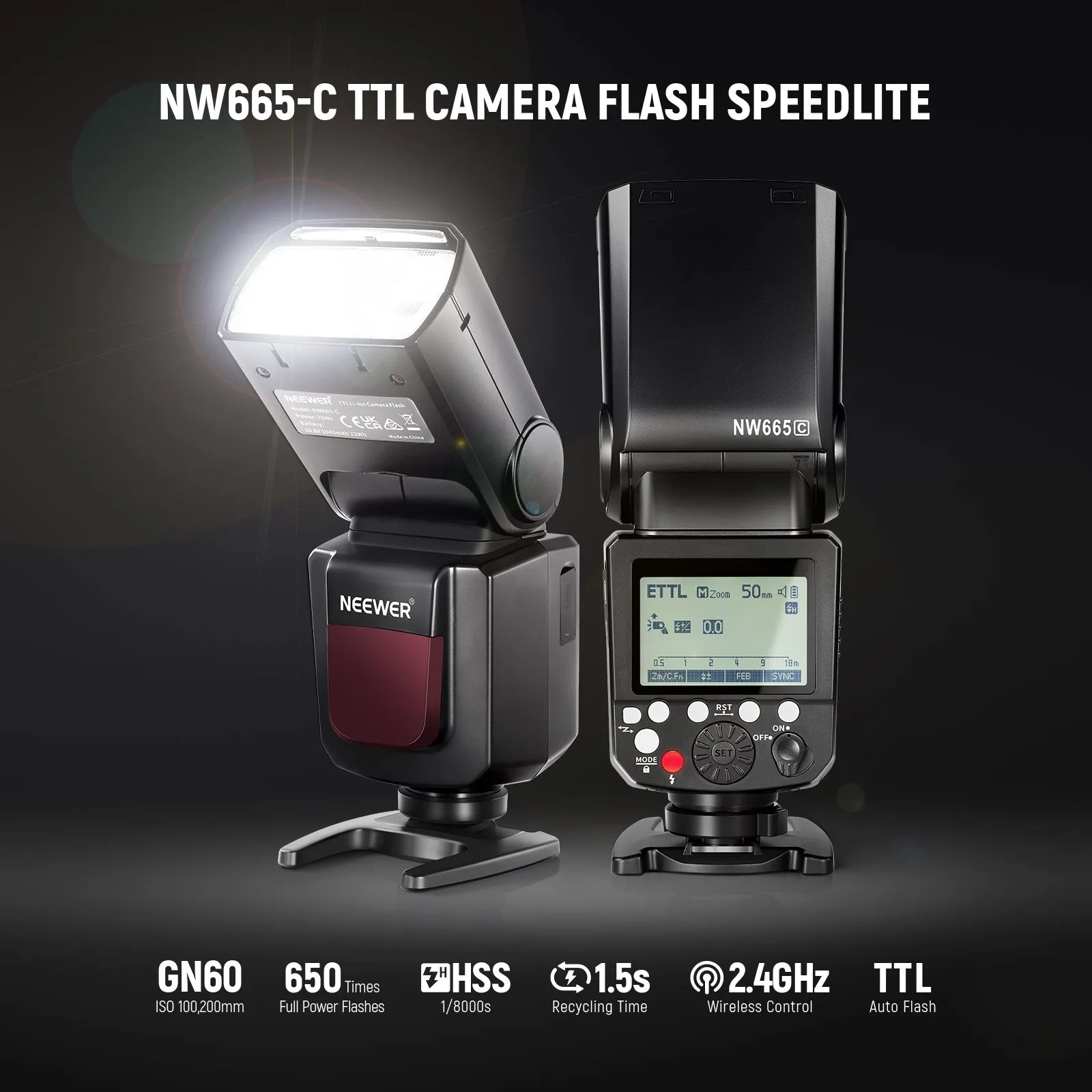 NEEWER NW665-C E-TTL II Speedlite Flash