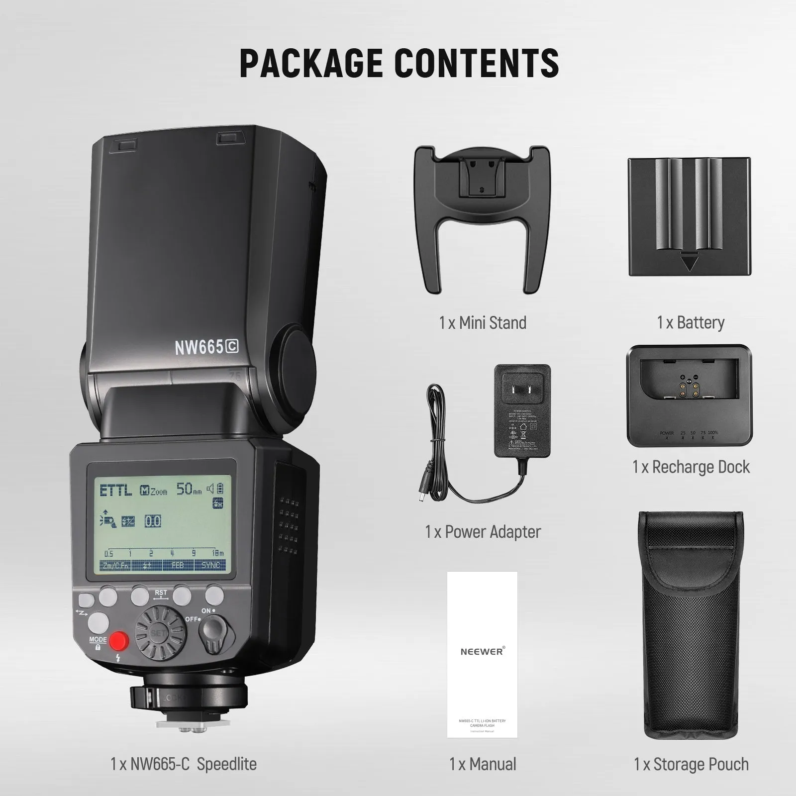 NEEWER NW665-C E-TTL II Speedlite Flash