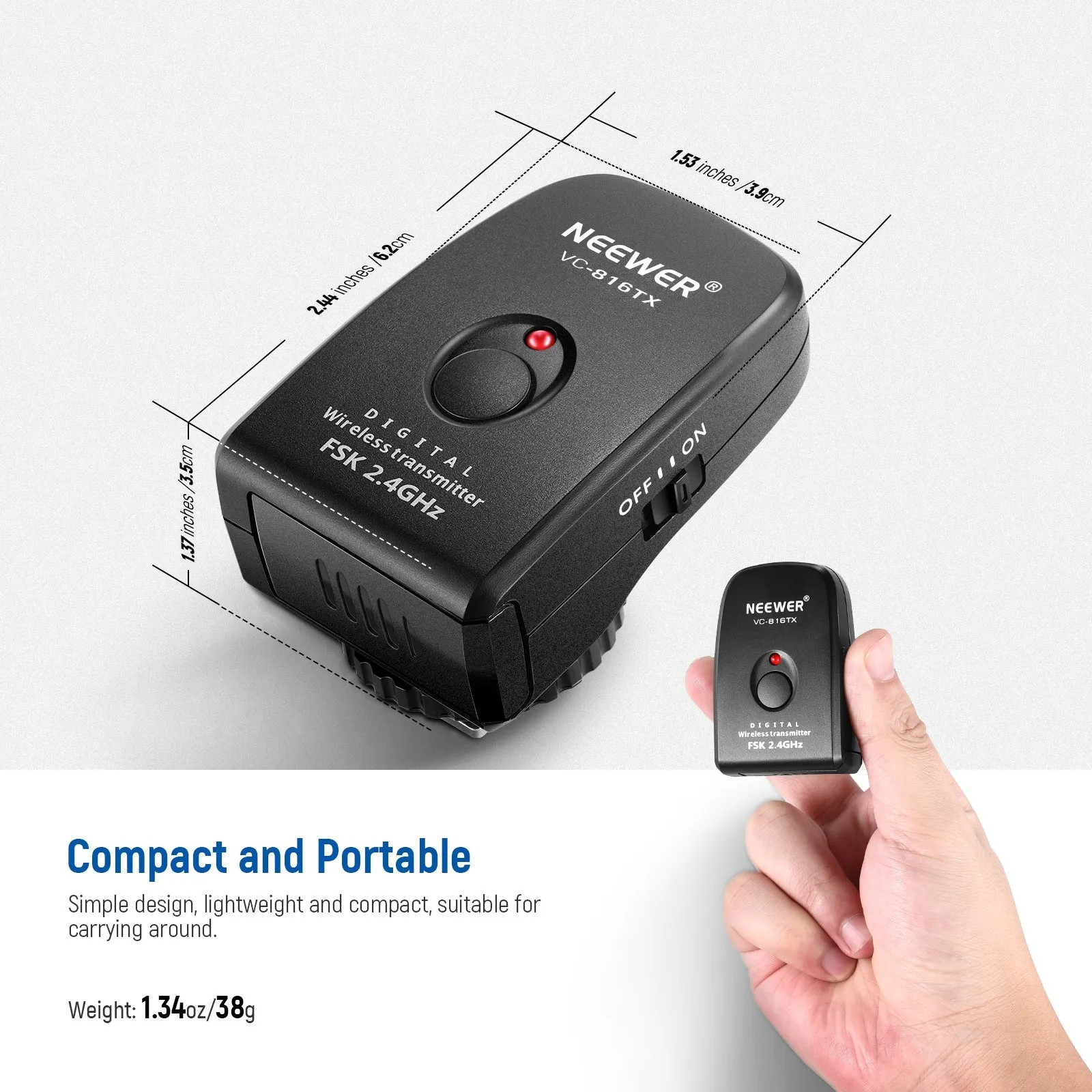 NEEWER VC-816TX Wireless Trigger for Vision4 & ML300