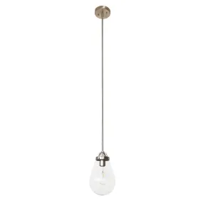 Nyla 6.5" Single Light Pendant in Satin Nickel