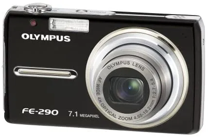 Olympus Stylus FE-290 7MP Digital Camera with 4x Wide Angle Optical Zoom (Black)