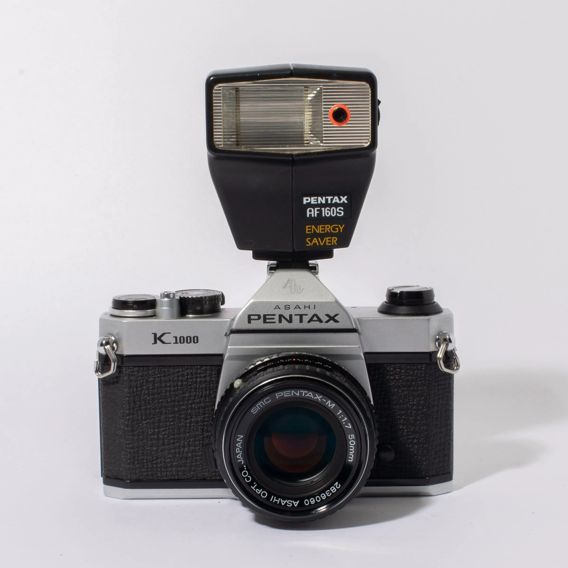 Pentax K1000 with 50mm f/1.7 Lens & Flash - FRESH CLA