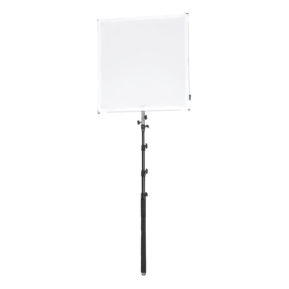 Pro Studio Solutions Boom Sun Scrim - Collapsible Frame Diffusion & Silver/White Reflector Kit with Boom Handle and Carry Bag