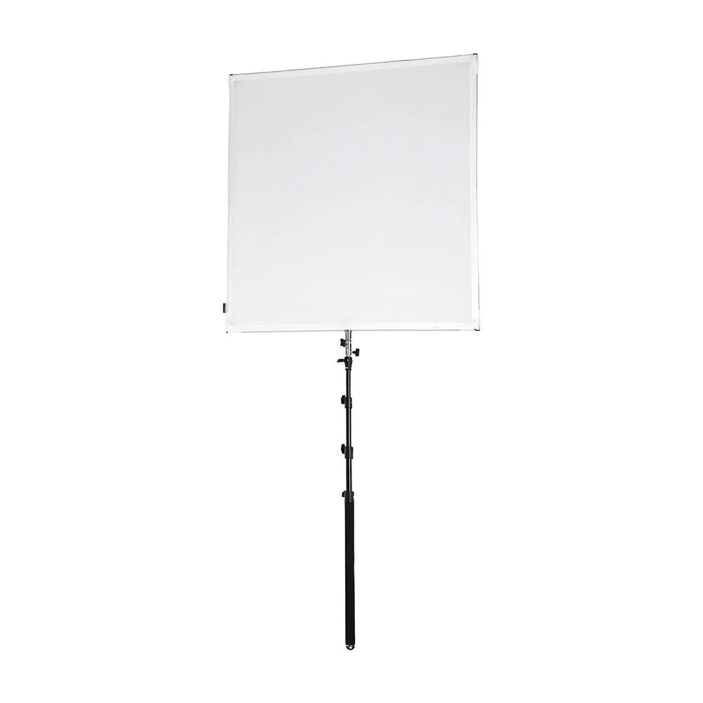 Pro Studio Solutions Boom Sun Scrim - Collapsible Frame Diffusion & Silver/White Reflector Kit with Boom Handle and Carry Bag