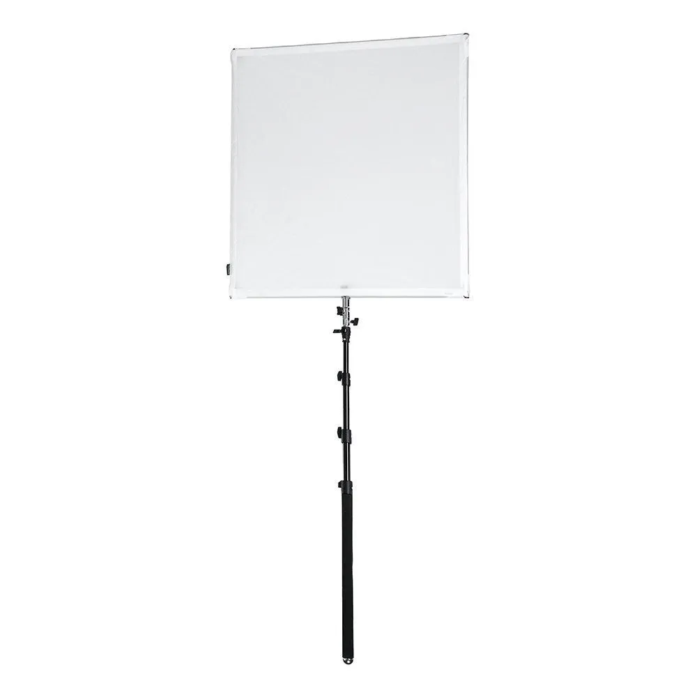 Pro Studio Solutions Boom Sun Scrim - Collapsible Frame Diffusion & Silver/White Reflector Kit with Boom Handle and Carry Bag