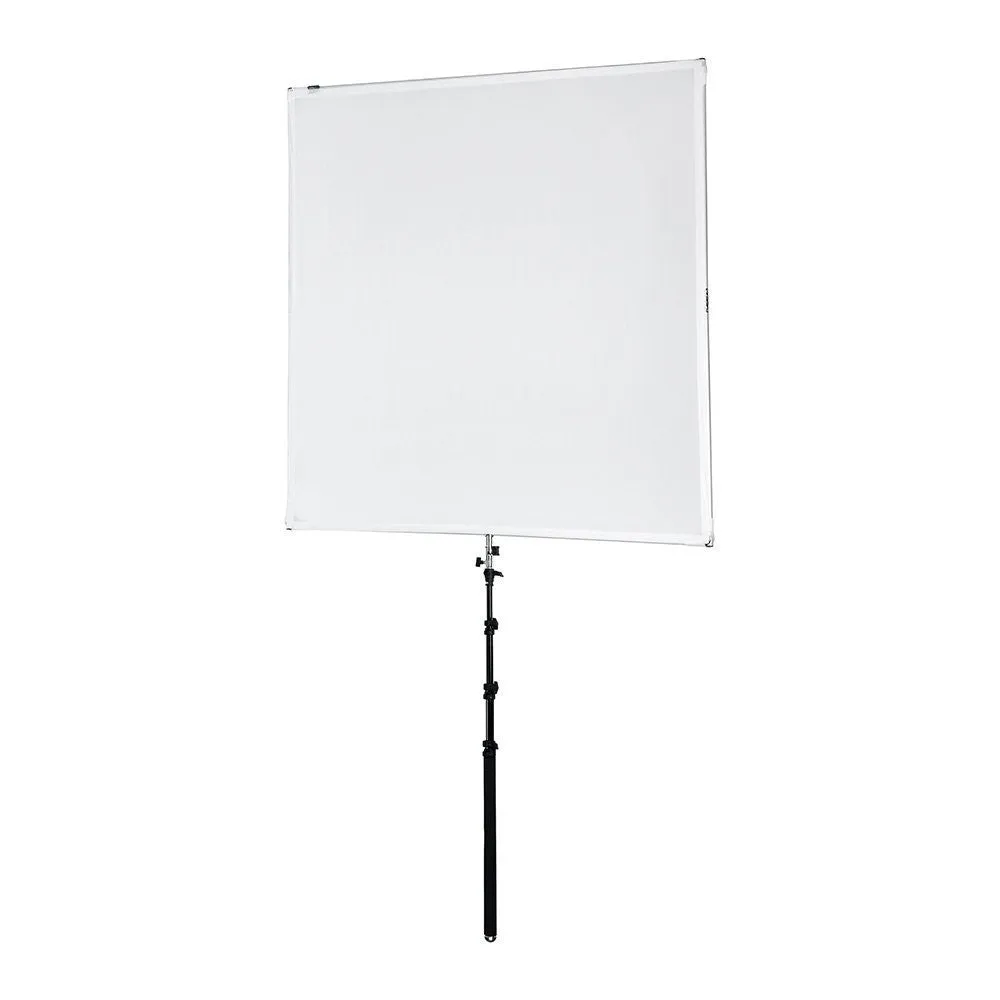 Pro Studio Solutions Boom Sun Scrim - Collapsible Frame Diffusion & Silver/White Reflector Kit with Boom Handle and Carry Bag