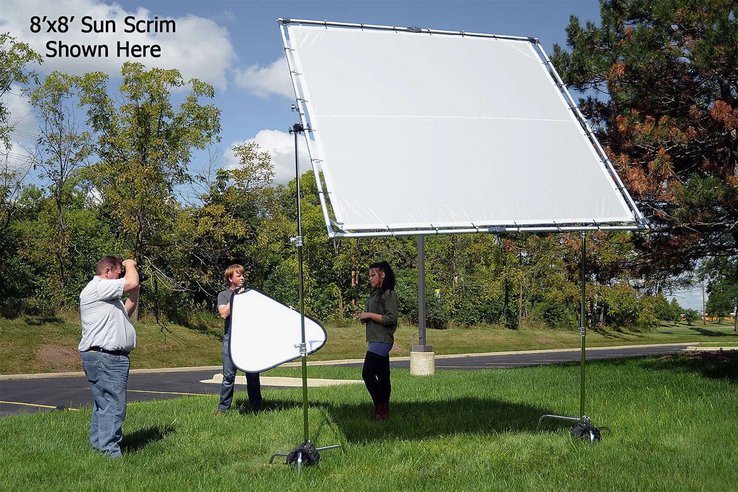 Pro Studio Solutions Giant Sun Scrim - Collapsible Frame Diffusion Kit with Carry Bag