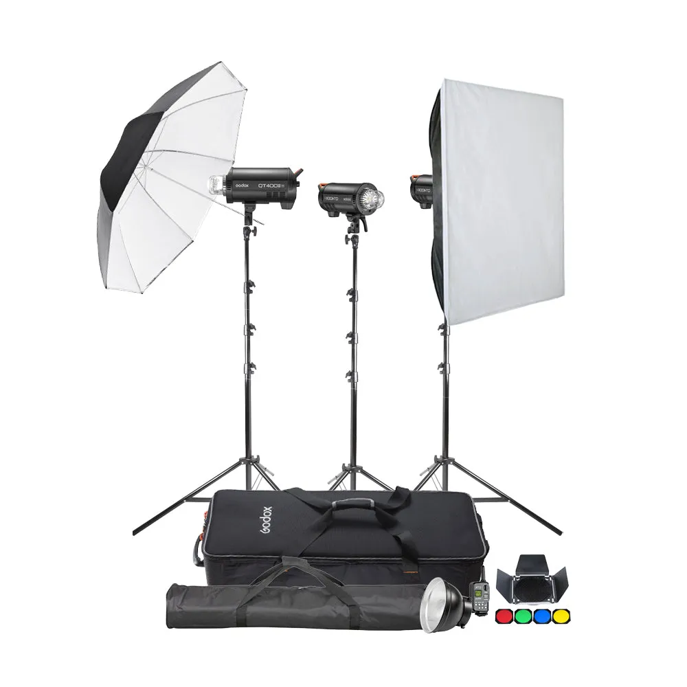 QT400IIIM Trio of Studio Flash Kit