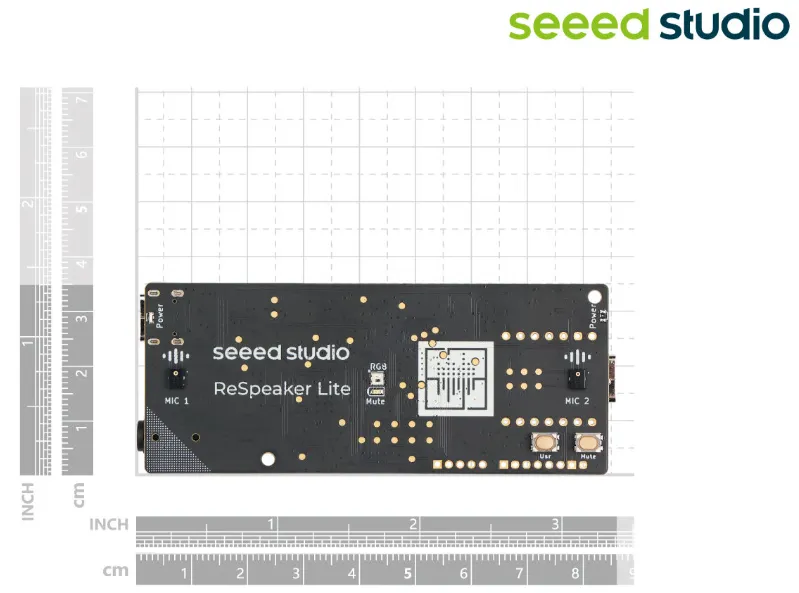 ReSpeaker Lite - USB 2-Mic Array with Onboard AI NLU Algorithms, compatible with Seeed Studio XIAO ESP32S3 (Sense), Raspberry Pi, Adafruit QT Py