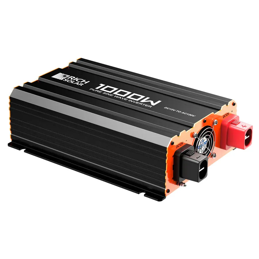 Rich Solar NOVA PURE 1K | 1000 Watt (1kW) 12 Volt Industrial Pure Sine Wave Inverter | Powerful 1000W 12V Off-Grid Inverter fo