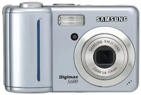 Samsung Digimax S600 6MP Digital Camera with 3x Optical Zoom (Silver)