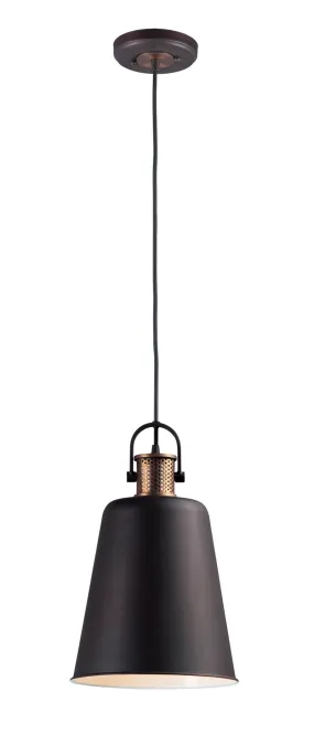 Sedona Single Light Pendant in Antique Brass and Oil Rubbed Bronze