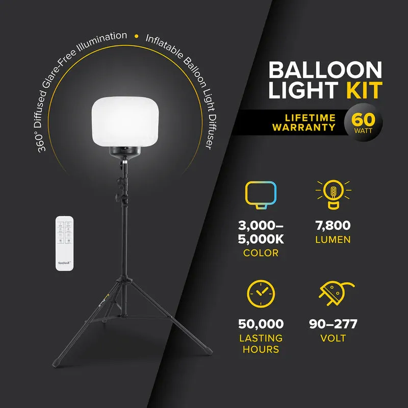 SeeDevil 60 Watt Balloon Light Kit