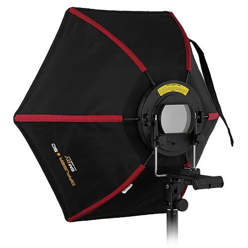 SMDV Diffuser 50 Smart Softbox Kit 2 with Flash Wave III Radio Flash Trigger System - Professional 20x22" Rigid Softbox for 2x Speedlight Flashes