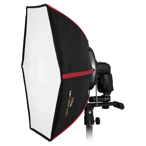 SMDV Diffuser 50 Smart Softbox Kit 2 with Flash Wave III Radio Flash Trigger System - Professional 20x22" Rigid Softbox for 2x Speedlight Flashes