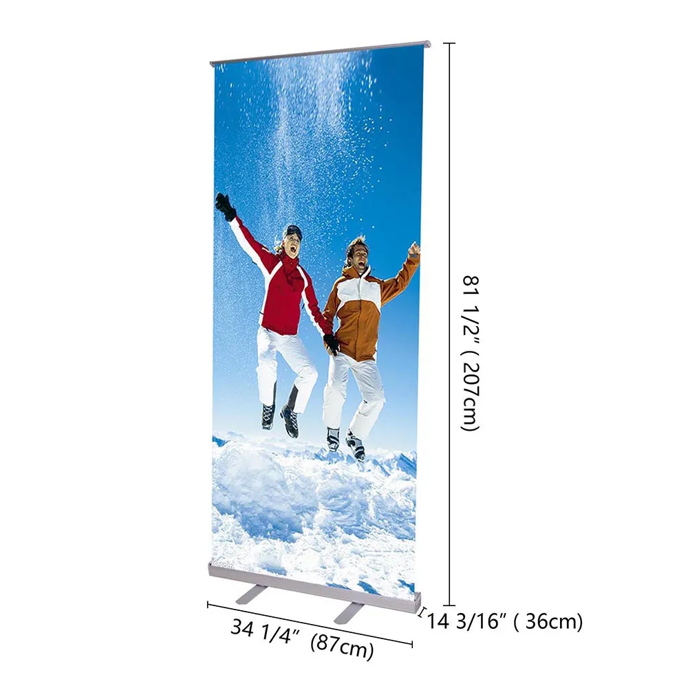 TheLAShop 32" x 79" Economy Telescopic Rollup Retractable Banner Stand