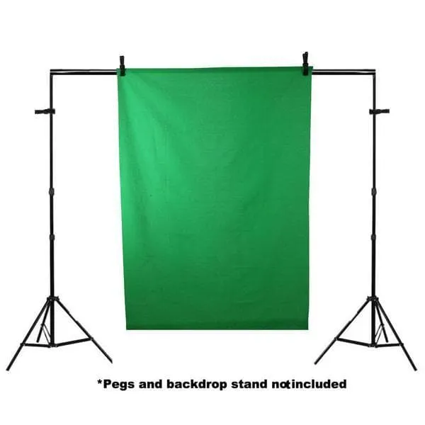 'Twitch Kit' Green Screen Cotton Muslin Background 1m x 1.45m (Backdrop Only)