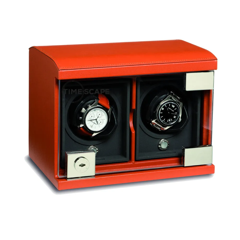 UNDERWOOD (LONDON) - Classic Leather 2-Unit Watch Winder | UN815/TAN