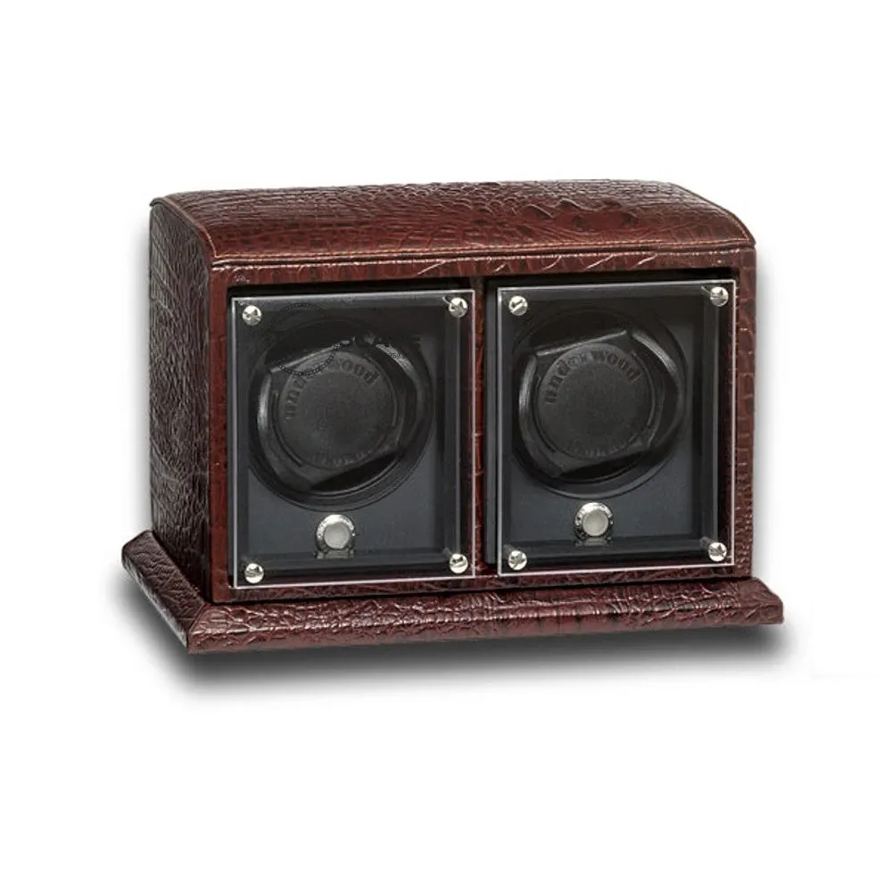 UNDERWOOD (LONDON) - EvO Croco 2-Unit Watch Winder | UN9001/CBRW