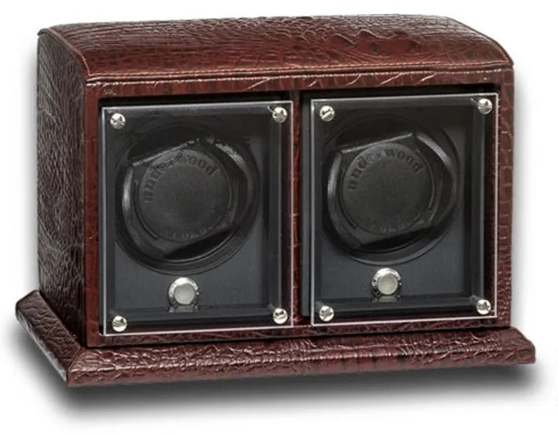 UNDERWOOD (LONDON) - EvO Croco 2-Unit Watch Winder | UN9001/CBRW