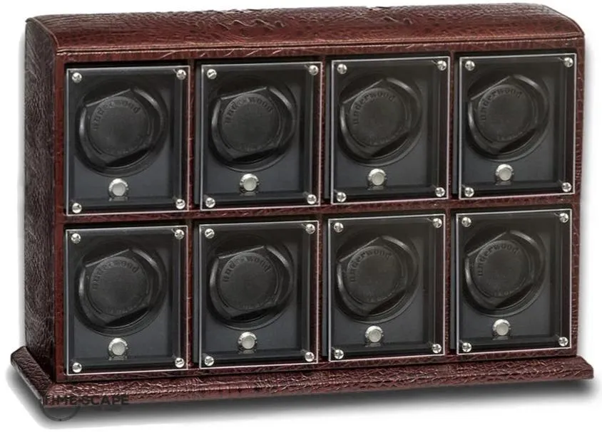 UNDERWOOD (LONDON) - EvO Croco 8-Unit Watch Winder | UN9006/CBRW