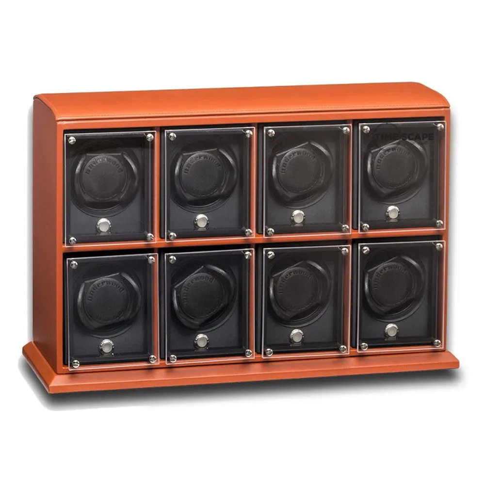 UNDERWOOD (LONDON) - EvO Leather 8-Unit Watch Winder | UN9006/TAN