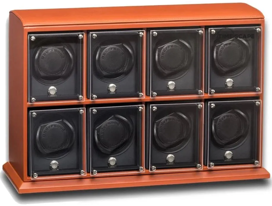 UNDERWOOD (LONDON) - EvO Leather 8-Unit Watch Winder | UN9006/TAN