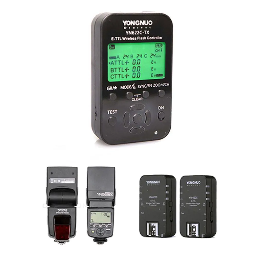 Yongnuo Complete Wireless TTL HSS Flash Control Kit For Canon